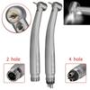 Dental LED E-generator Push Button High Speed Handpiece Air Turbine Triple Water Spray Hand Piece 4hole 2hole