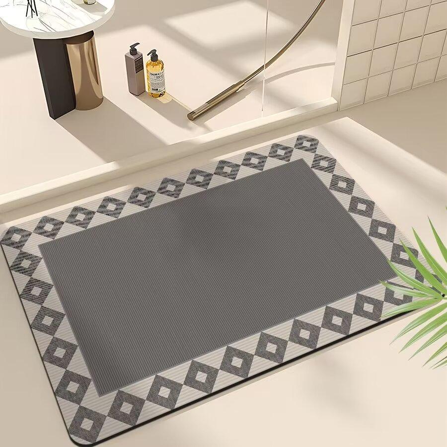 Коврик для ванной комнаты, туалет, нескользящий коврик для унитаза, диатомитовый коврик для двери в ванную, впитывающий, быстросохнущий, мягкий коврик для ног