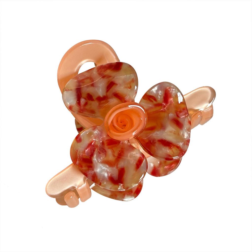 Premium Acetate Flower Hair Accessories For Trendy Half-up Styles In Multiple Vibrant Shades