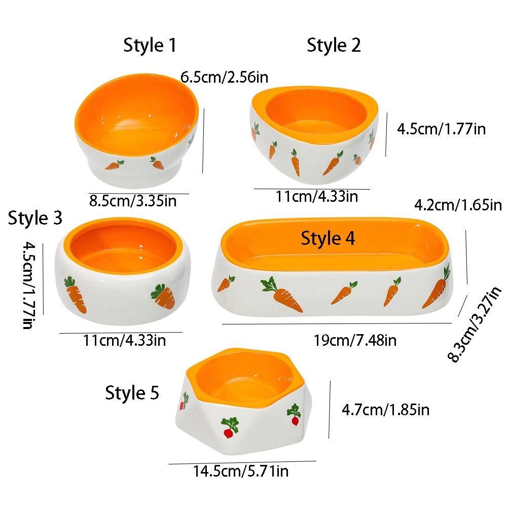 Керамическая кормушка для кроликов Милая кормушка для домашних животных Товары для животных Миска для корма для кроликов Ежики