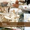 3D Деревянный Пазл DIY Механическая Ручная Модель Наборы для Сборки Сборные Игрушки Мраморный Трек Набор с 4 Шариками для Взрослых Детей Подарки