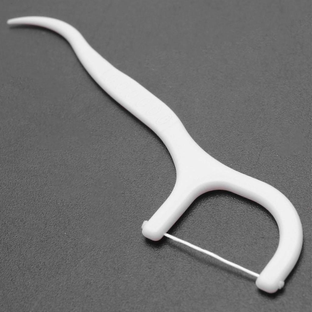 Disposable 50pcs Teeth Clean Care Floss Thread Dental Flosser Plastic Tooth Picks