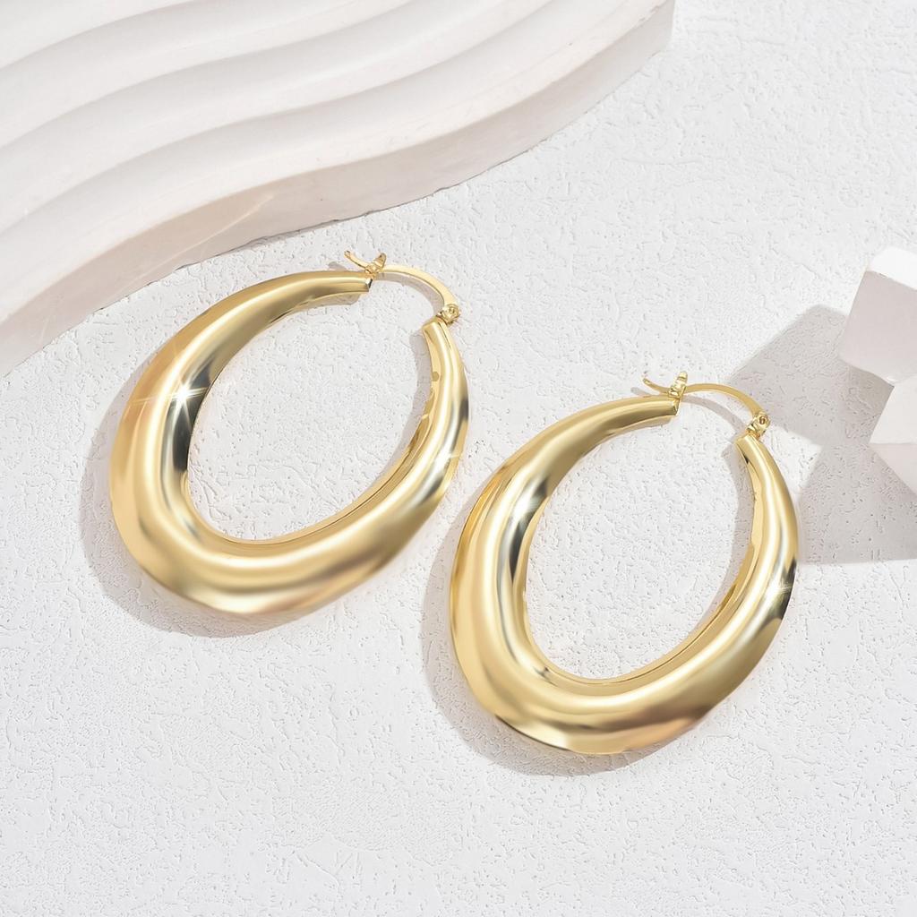 Серьги женские Xiaoqing Fresh Wind, простые серьги U-образного дизайна, универсальные серьги для темперамента