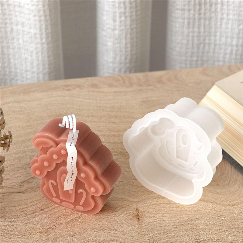 Формы для литья из смолы 3D Мультяшный домик Силиконовые формы для свечей Мини-домики Форма для гипса Бетона Цемента Форма для мыла