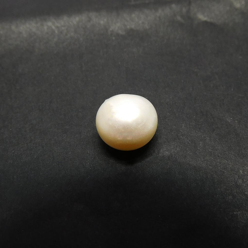 Natural White Pearl Loose Gemstone Sea 4.85 ct Mabe Fancy Cut for Jewelry Making and Gem Collections