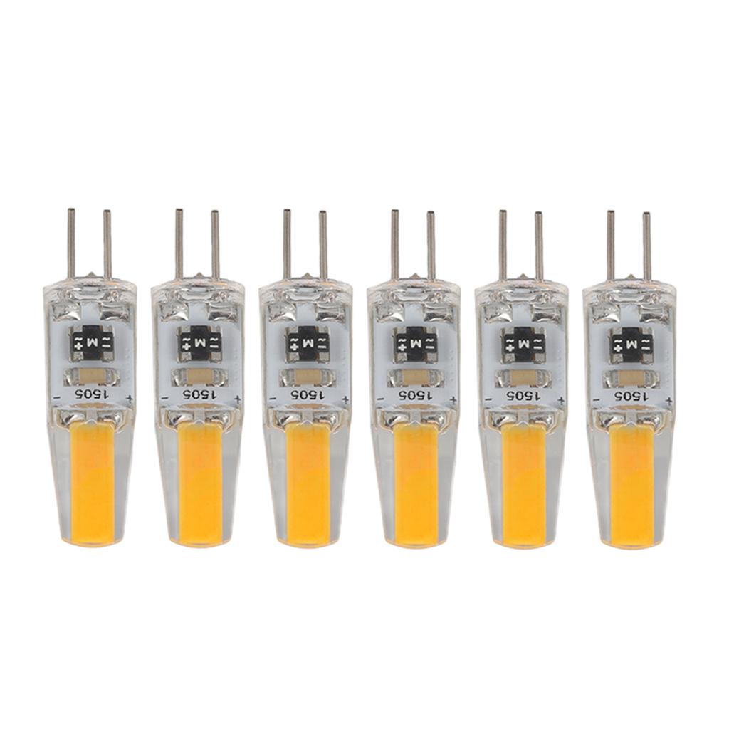 6 шт. Лампа G4 Диммируемая 2 Вт 180 лм Светодиодная лампа для настольной лампы, настенной лампы, люстры, на замену 120 В