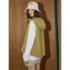 Retro Khaki Lazy Style Design with Contrasting Colors Coolhut2025 New Autum Women's Fashion Vest