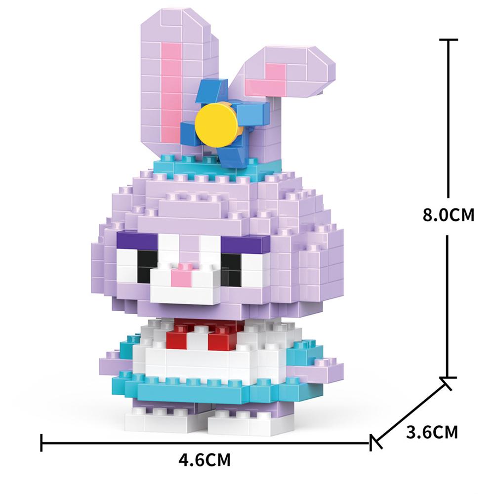 Cartoon Anime Blocks Kuromi My Melody Cinnamoroll Mouse Building Blocks Doll Toy Kids Birthday Gift