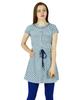 Women Blue Short Tunic Cotton Kurti Casual Summer Wear