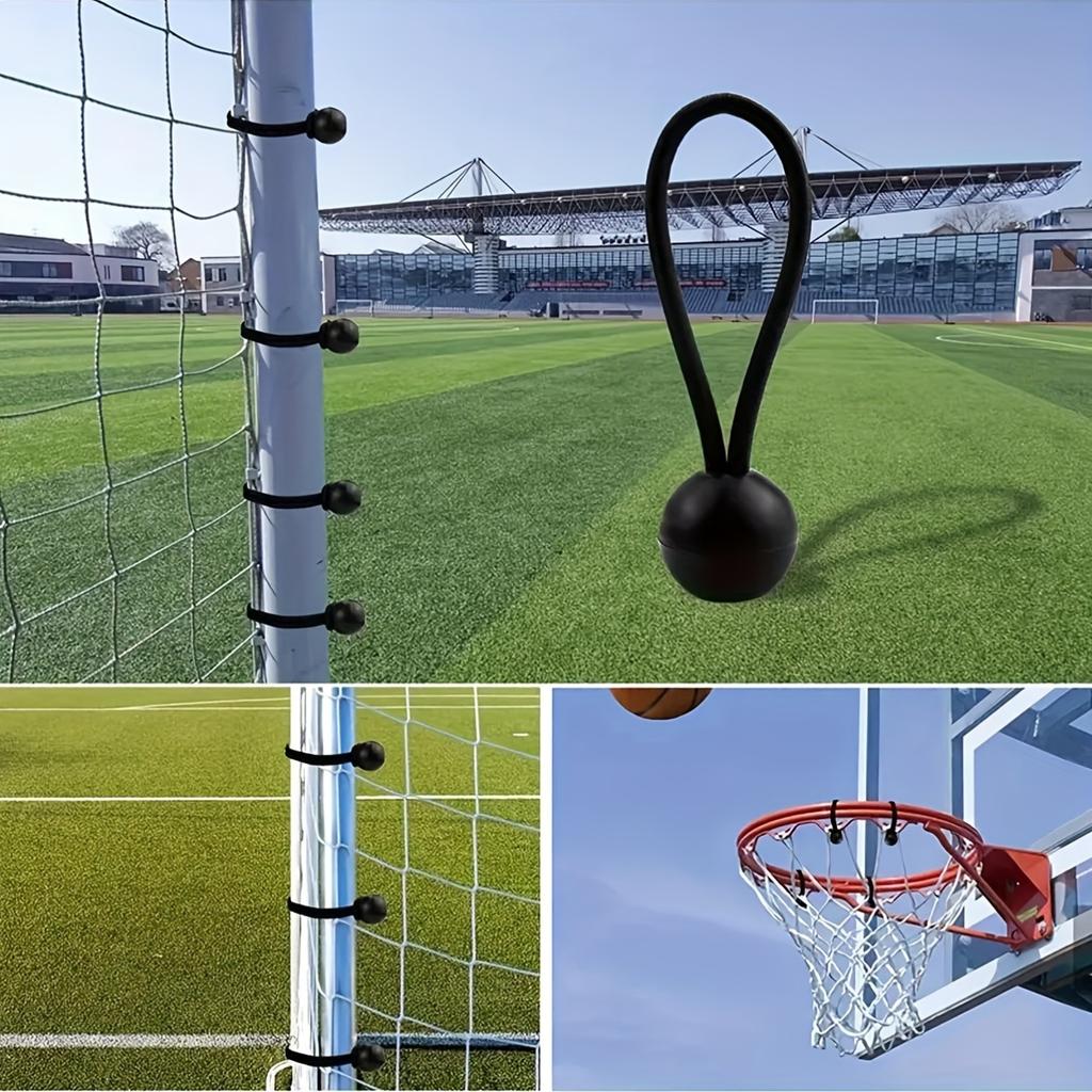 10Pcs Outdoor Tent Tie-Down High Elasticity Rope With Plastic Ball, Elastic Rope With Ball For Trampoline And Luggage