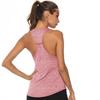 Женский топ без рукавов с U-образным вырезом, быстросохнущий, с гоночной спинкой, для бега, йоги, спорта