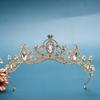Baroque Retro Antique Alloy Glass Bridal Crown High-end Hair Crown Wedding Wedding Accessories Headdress Hair Accessories