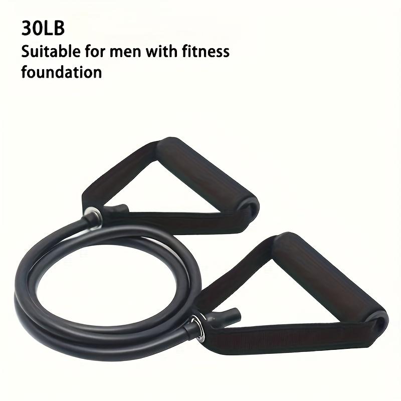 1 шт. Фитнес-растяжка, 5-скоростная лента сопротивления с ручкой, Идеально подходит для домашних упражнений, Пилатеса, Формирования тела, Идеальный подарок на Рождество