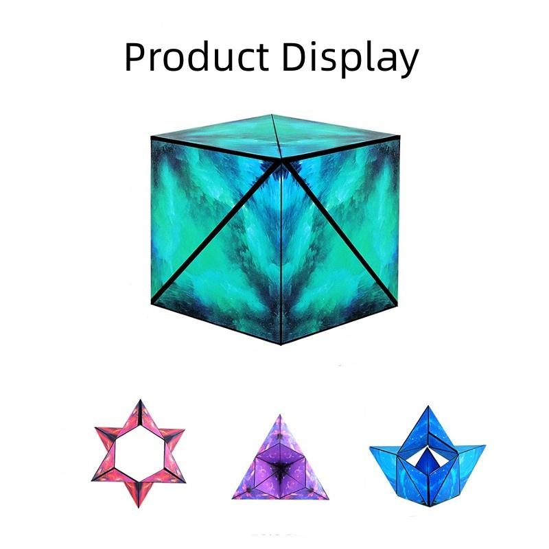 3D Геометрический Куб для Тренировки Мозга Детей Пластиковый Материал 6x6x6см 4 Цвета