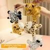 Tiger Magnetic Refrigerator Sticker Doll Zebra Toy Cat Lying Doll  Home Decor