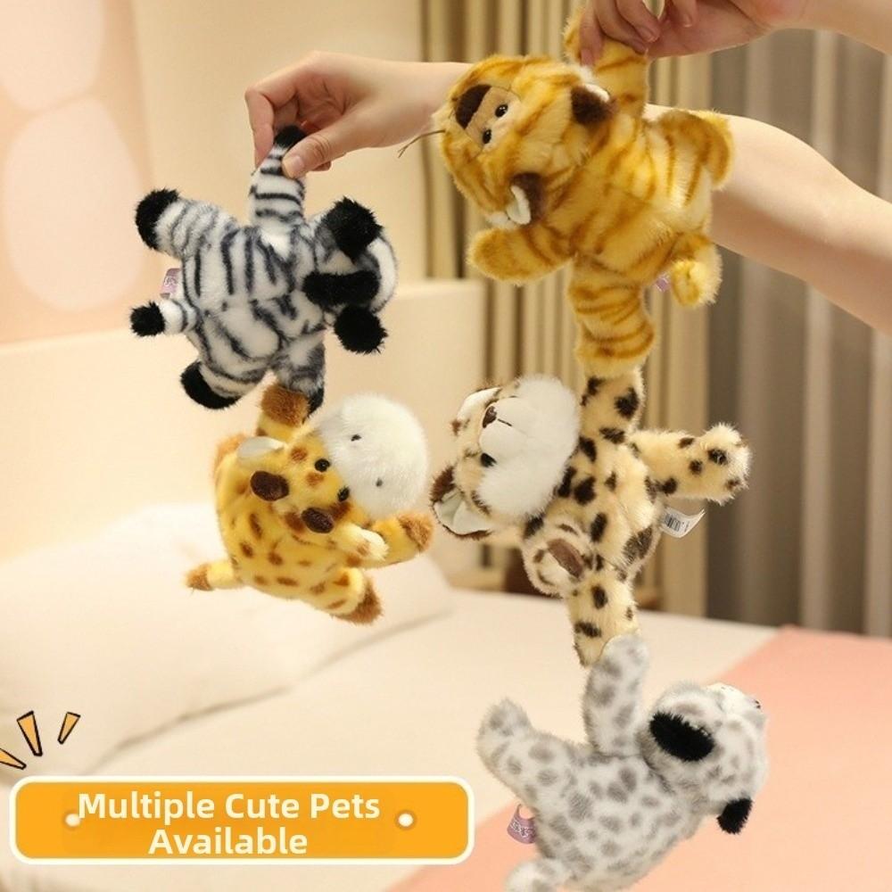 Tiger Magnetic Refrigerator Sticker Doll Zebra Toy Cat Lying Doll  Home Decor