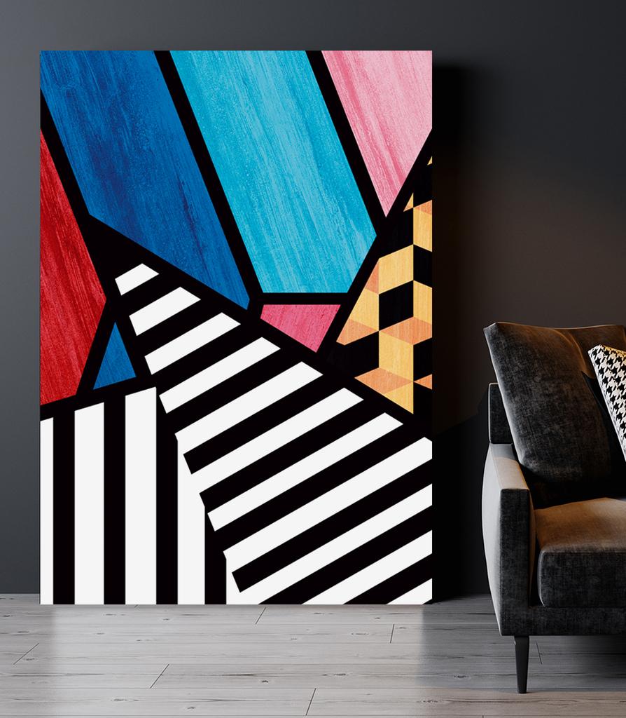 Плакат абстрактная геометрия