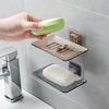 Ванная комната Душ Мыльница Поднос для тарелки Органайзер Настенный стеллаж для хранения