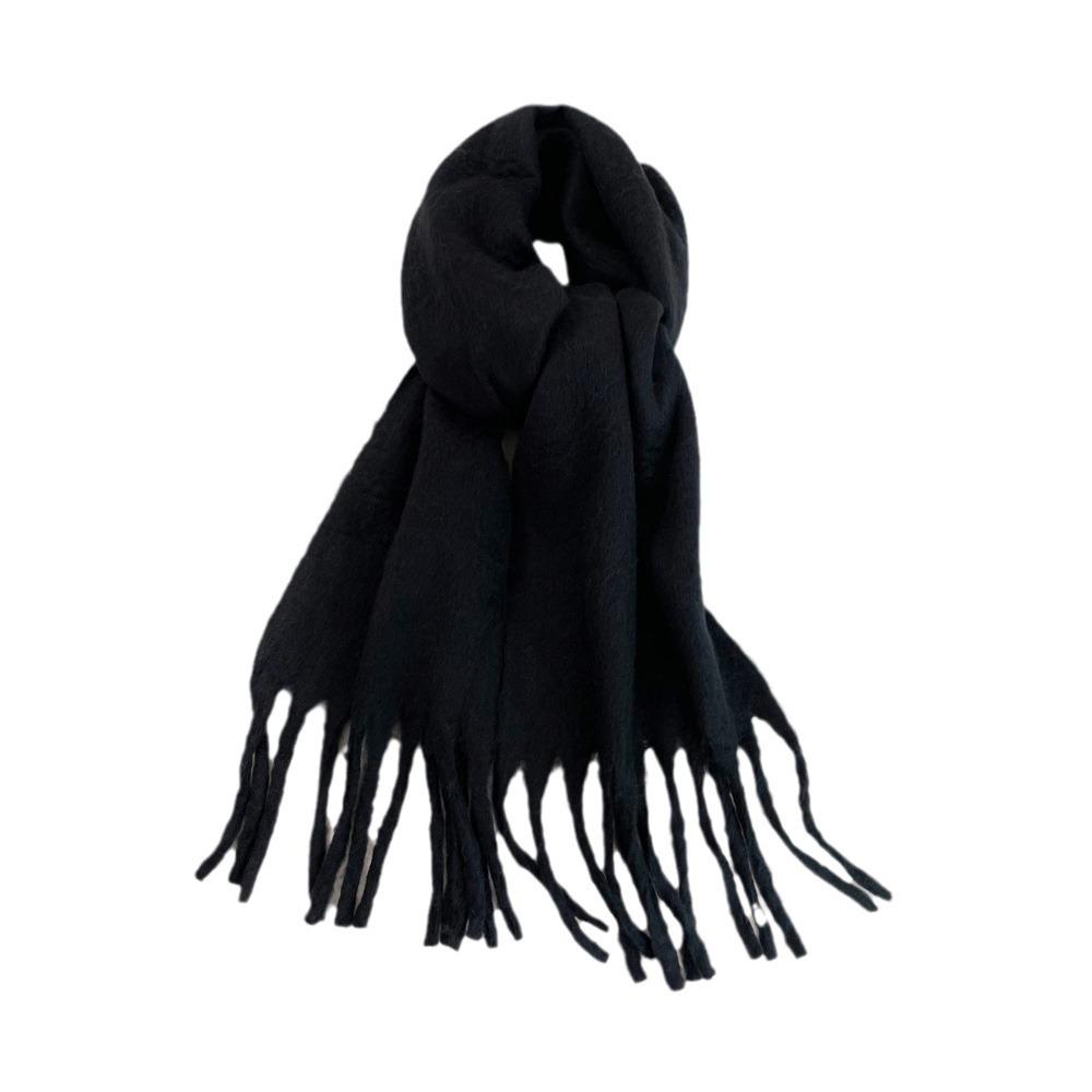 Mohair scarf solid color small sweet potato explosion warm medium and long scarf winter shawl scarf with European and American wholesale