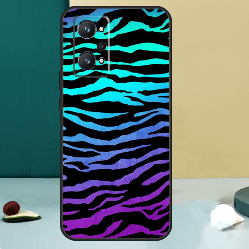 Чехол с принтом под шкуру зебры для Realme GT 6T 5 6 GT 7 Pro C67 C75 C61 C55 C53 C51 C21Y C25S 10 11 12 13 14 Pro Plus