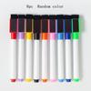 8PC Magnetic Colorful Whiteboard Pen Black White Board Markers Built In Eraser School Supply Children's Graffiti Drawing Pen