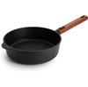 Сковорода Woll Eco Logic QXR с высокими бортами для индукционных плит 24 см со съемной деревянной ручкой (1724WLCI-Q)