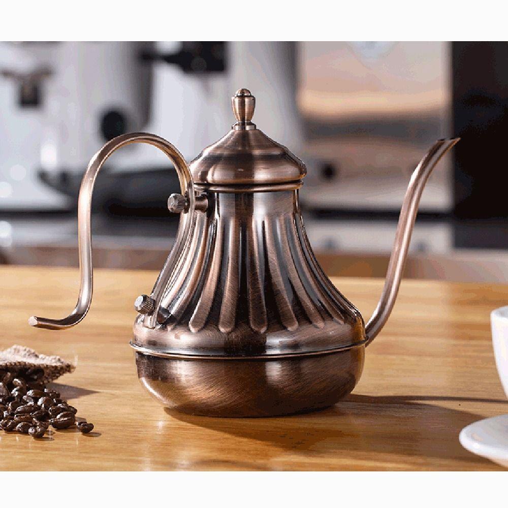 Elegant Coffee Pot Stainless Steel Drip Kettle Vintage Gooseneck Tea Kettle  Kitchen