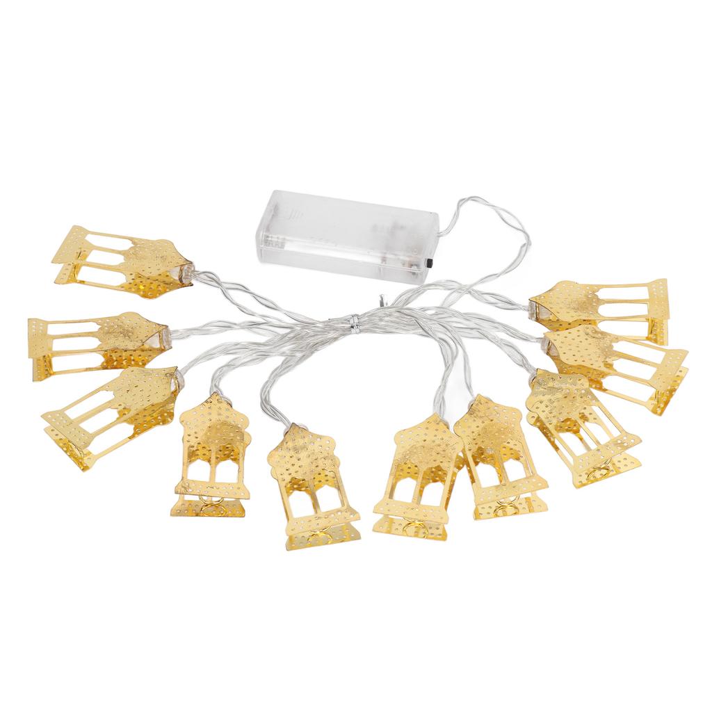 Castle LED String Lights Islam Eid Ramadan Mubarak Decorations Aesthetic Room Decor for Outdoor Tent