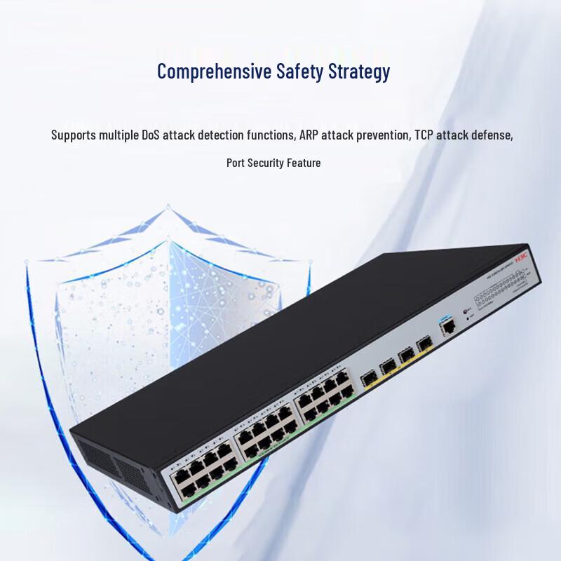 H3C S1850V3-28P-HPWR-EI 24-Port GE + 4-Port SFP Managed PoE Switch