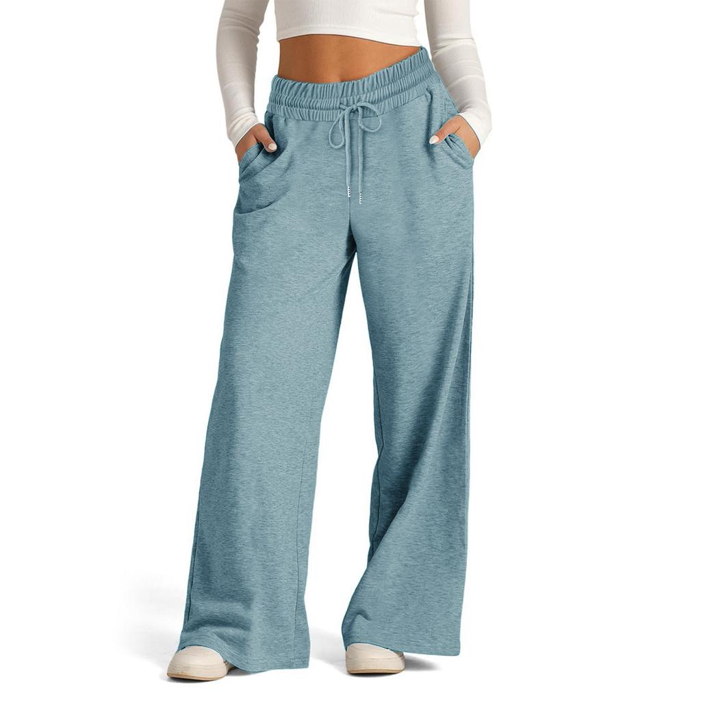 Women's High Waisted Wide Leg Sweatpants Casual Yoga Jogger Pants