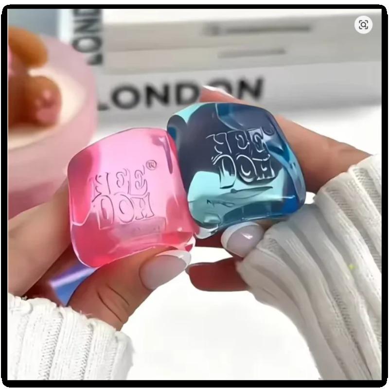 Needoh Teenie Nice Ледяные Кубики Игрушки-Антистресс Мини Набор из 4 Штук Медленно Возвращающиеся Сквиши Игрушки Снятие Стресса Игрушка-Антистресс для Подарков на Вечеринку