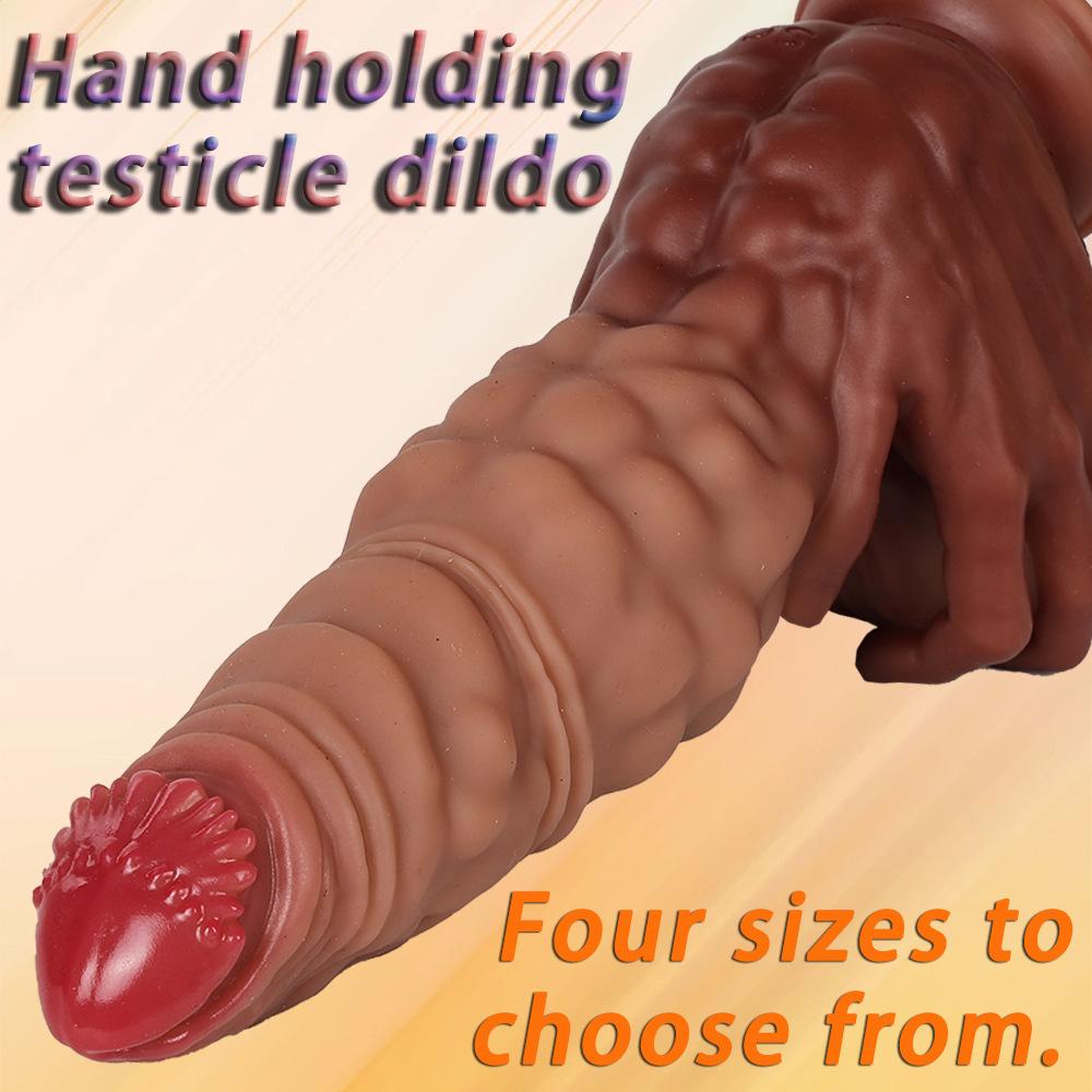 5-Size Realistic Hand-Held Dildo Set - Lifelike Penis Shape with Anal Training Kit, Stretching Masturbator for Women, Adult Sex Toy