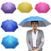 1 Piece Anti-Rain Headwear Brolly Cap Head Umbrella With Elastic Band Waterproof Sunscreen Hat Umbrella For Camping Hiking
