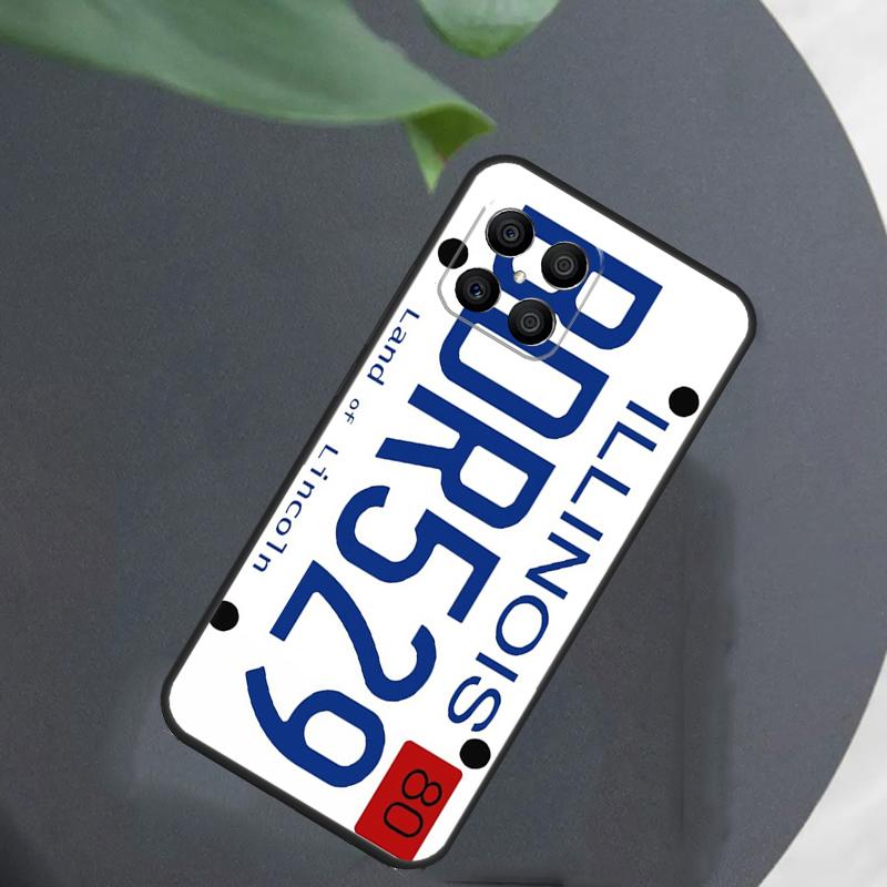 Number License New York Plate For Honor Magic 5 6 7 8 Pro Case For Honor 400 200 50 70 Lite X8c X8b X9a X9b X9c X9d Win RT