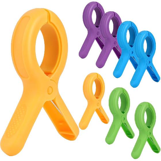 56 PCS Clothesp Plastic Colorful Small Clips, 7 Bright Colors Clothes Drying Line Pegs Mini Clothes P Clothesline Crafts Photos Paper Picture 2 inch