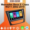 Android Carplay Car Radio For Mercedes Benz E Class W211 2002-2010 Multimedia Player Head Unit Stereo GPS Navigation BT WIFI 2+32GB