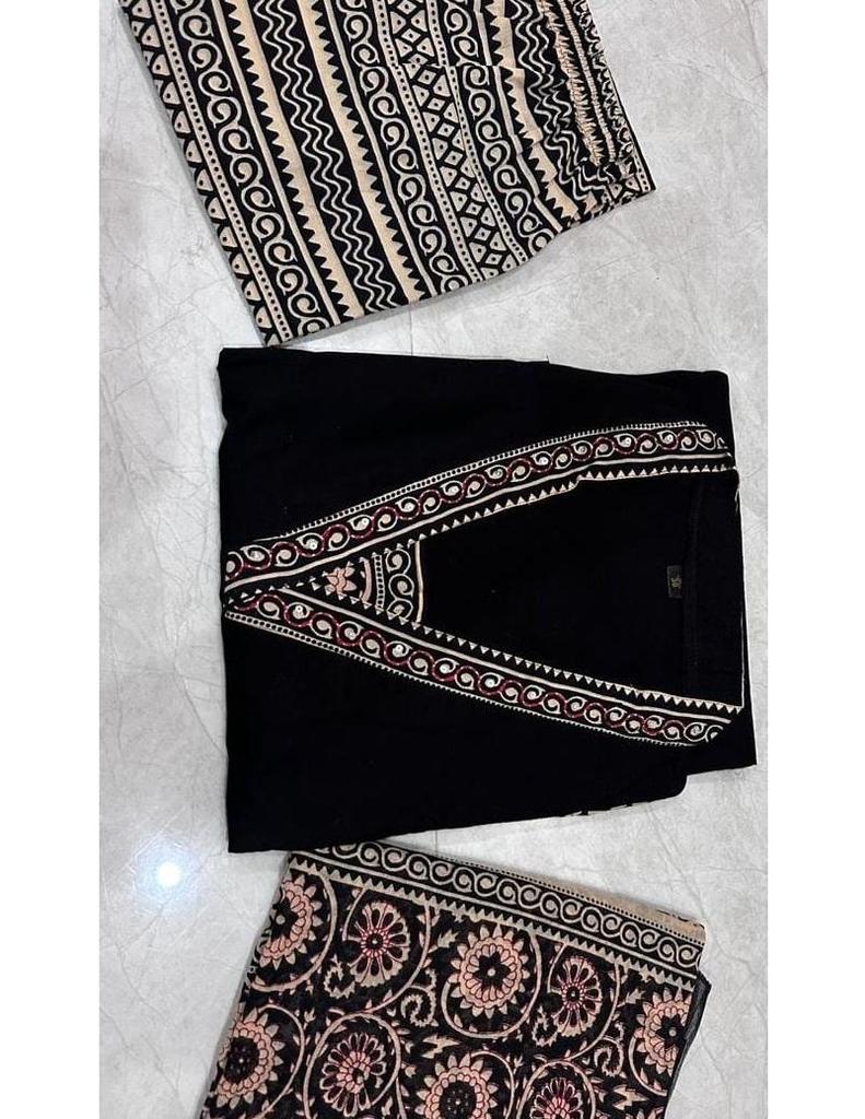 Женский хлопковый топ-туника Kurta с брюками и дупаттой в стиле Болливуд, индийский дизайнерский этнический костюм Salwar