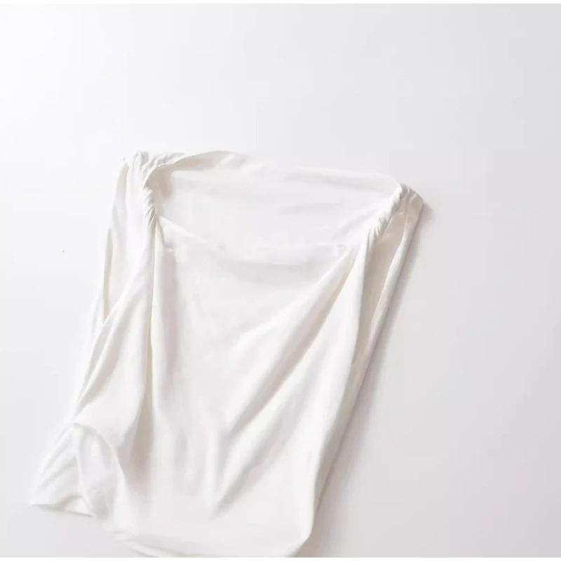 Элегантное женское платье с оборками и разрезом по бокам, белое, без рукавов, плиссированное, вечернее, универсальное, длинное женское платье, летнее женское платье