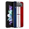 Чехол для телефона Samsung Galaxy Z Flip 3 4 5 6 Складной Черный Корпус Национальный Флаг RU FR UK Для Samsung Z Flip4 Flip5 ПК Жесткая Крышка
