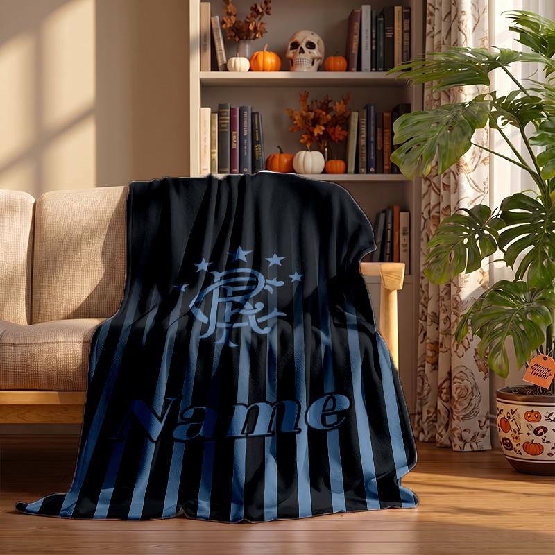 rangers fc Custom Flannel Blankets Soft Warm Cozy Throws for Home Decor Holiday Gifts