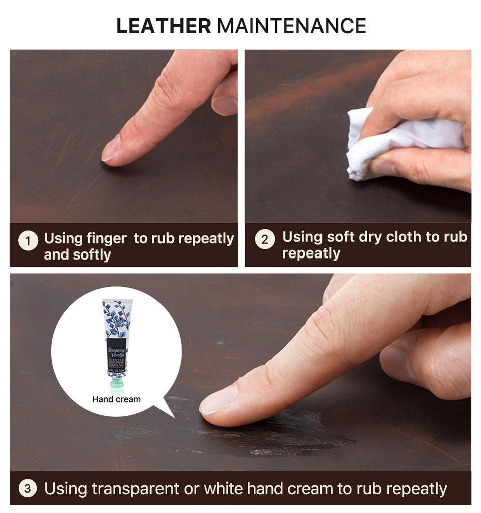 Extra Large Retro Brown Leather Mouse Pad with 15W Wireless Charging - Dirt-resistant & Waterproof for Office Desk