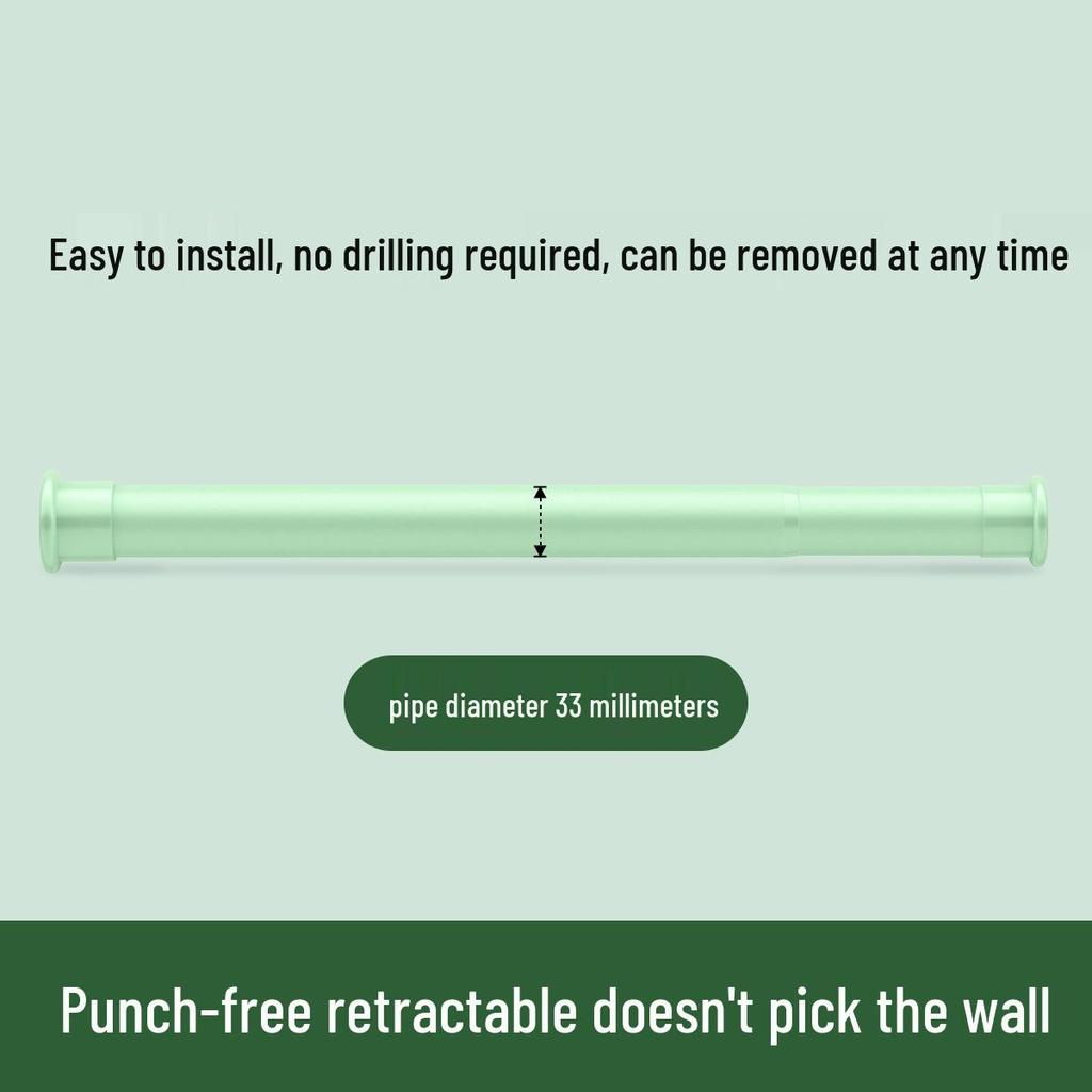 Телескопический карниз: Безударный, многоцелевой для спальни, гардероба, гостиной, душа или сушки одежды.