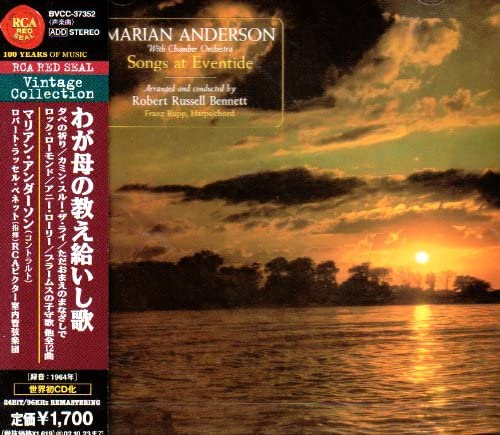CD MARIAN ANDERSON Marian Anderson BVCC37352 BMG 2002 Japan Classical Used