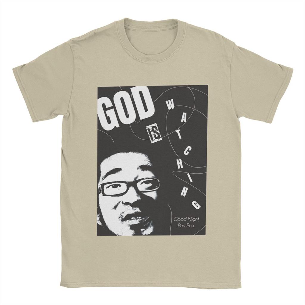 Футболки Oyasumi PunPun God для мужчин, смешные хлопковые футболки с круглым вырезом и коротким рукавом, топы для взрослых