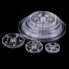 Поворотный стенд для дисплея с прозрачным круглым основанием Lazy Susan Decor Swivel Plates Tool