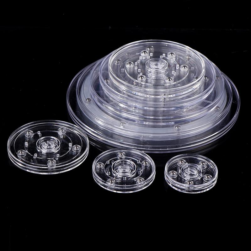 Поворотный стенд для дисплея с прозрачным круглым основанием Lazy Susan Decor Swivel Plates Tool