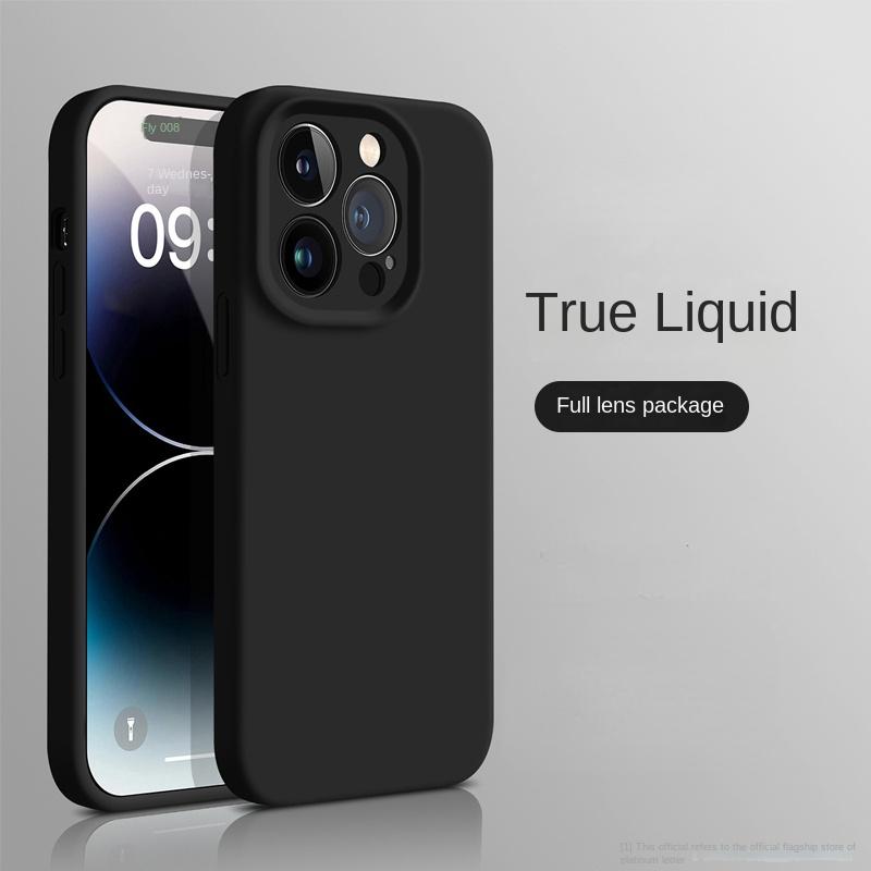 Жидкий силиконовый чехол для телефона Apple, чехол для IPhone 14 Pro Max 13 Pro 12 11, противоударный защитный чехол для объектива камеры, мягкие чехлы
