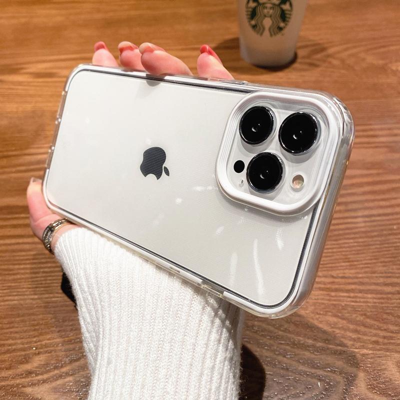 Разноцветный прозрачный чехол для телефона конфетного цвета для iPhone 16 Pro Max 15 14 13 12 11 X XS XR 7 8 Plus SE Прозрачная мягкая противоударная накладка