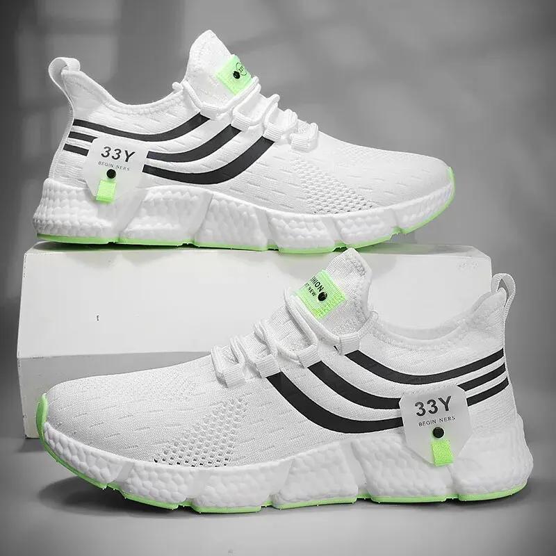 Мужские кроссовки для бега и ходьбы, модные повседневные кроссовки, дышащие спортивные, для спортзала, легкие мужские кроссовки, повседневная обувь