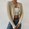 Women's Autumn and Winter Cardigan Crewneck Long Sleeve Sweater Sweater